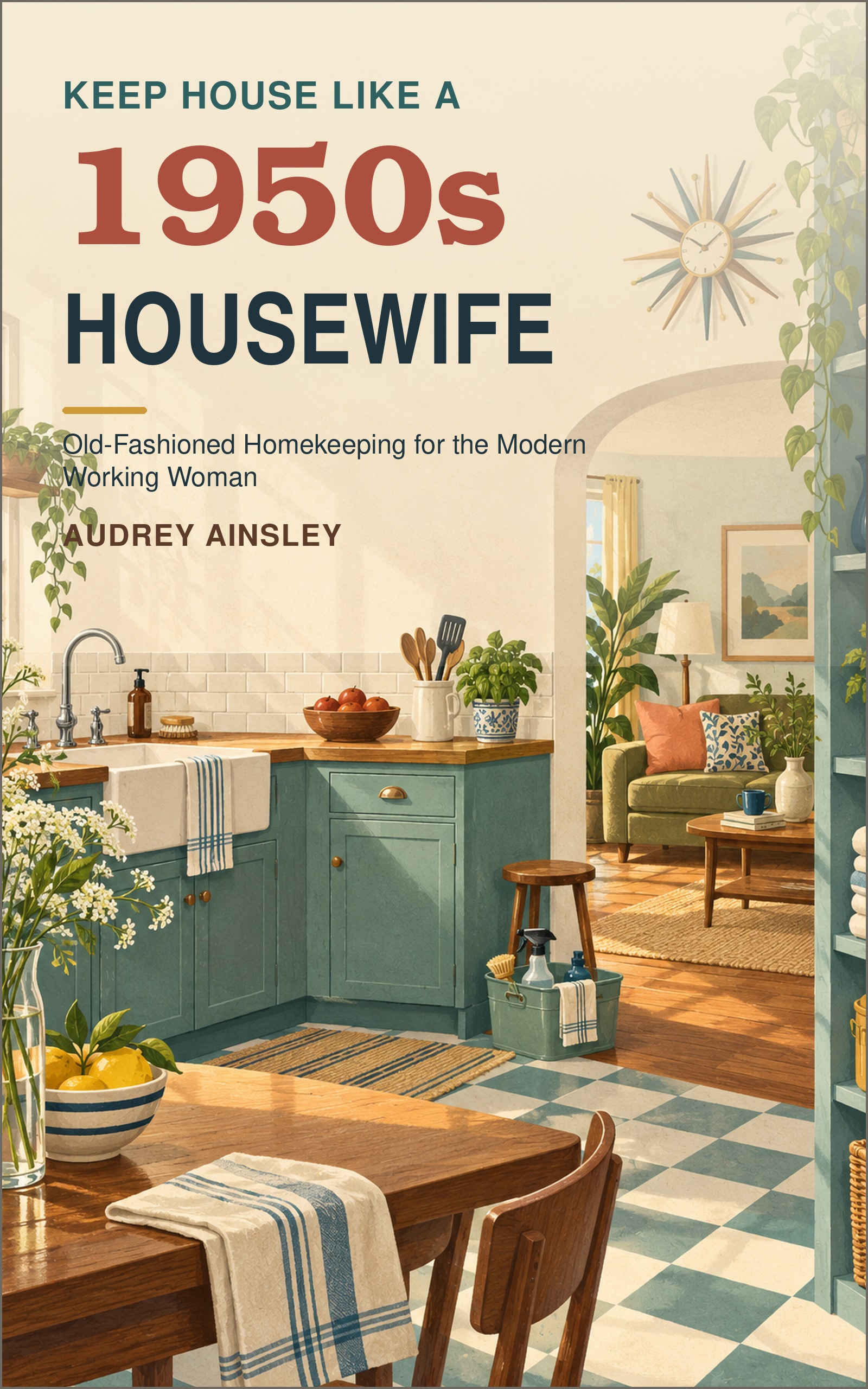 Cover of Keep House Like a 1950s Housewife by Audrey Ainsley